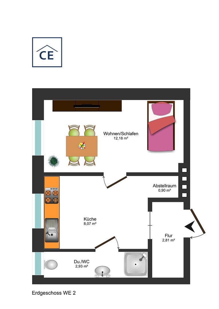 Prenájom bytu 3-izbový 28 m², Hof, Bavorsko Prenájom bytu 3-izbový 28 m², Hof, Bavorsko