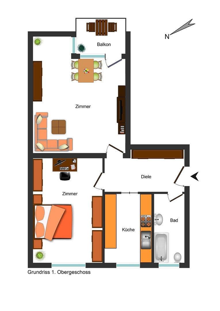 Predaj bytu 2-izbový 52 m², Jungfernstieg 14a, Berlin, Berlín Predaj bytu 2-izbový 52 m², Jungfernstieg 14a, Berlin, Berlín