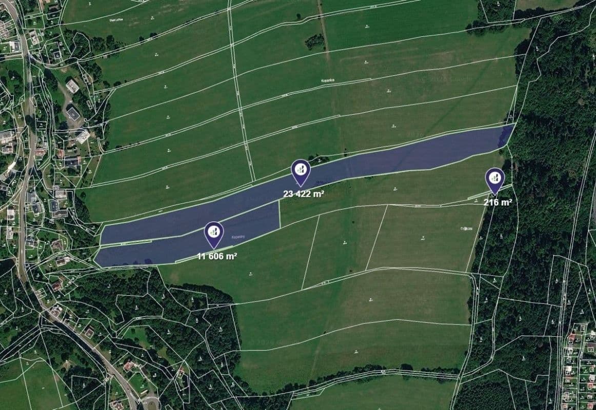 Predaj pozemku 35.244 m², Kružberk, Moravskoslezský kraj Predaj pozemku 35.244 m², Kružberk, Moravskoslezský kraj