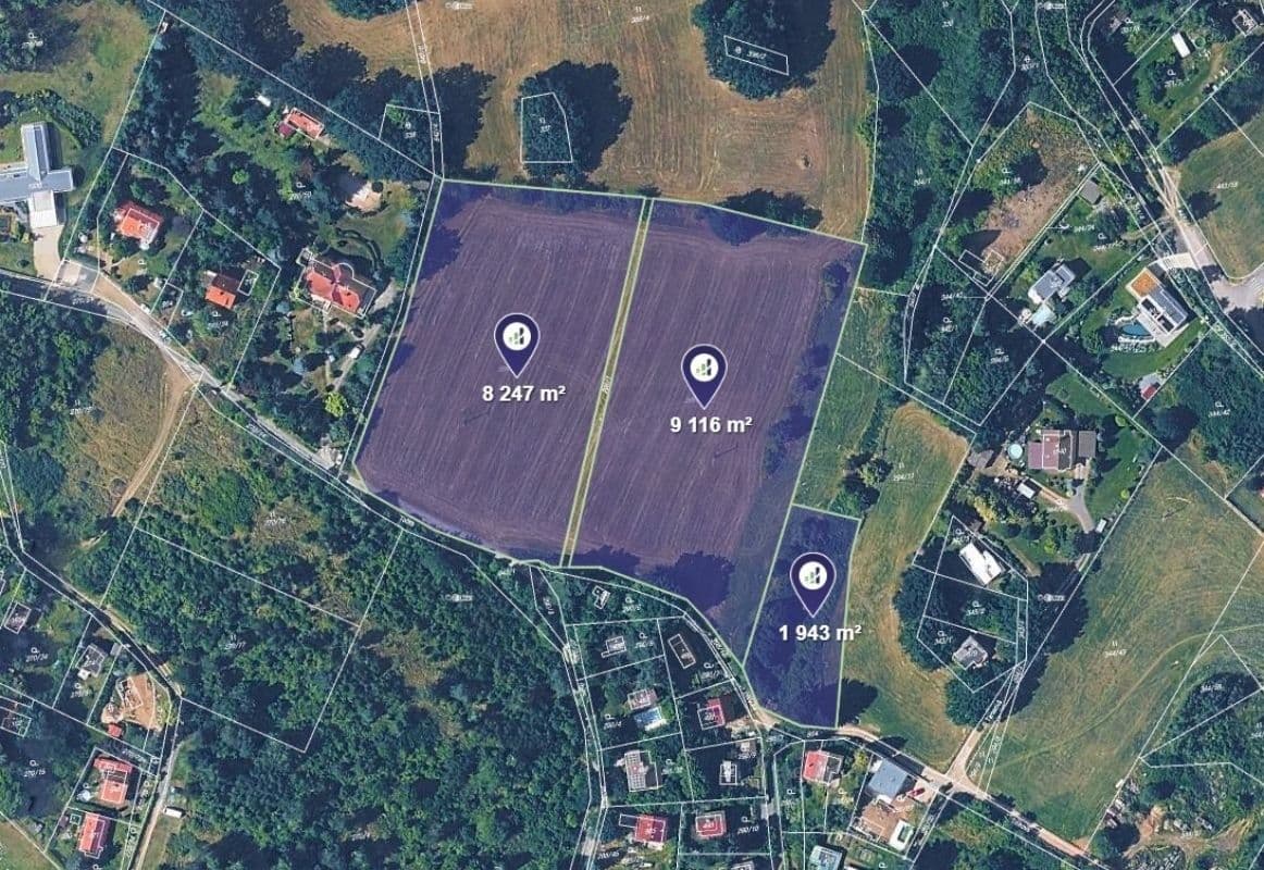 Predaj pozemku 19.858 m², Kamenice, Středočeský kraj Predaj pozemku 19.858 m², Kamenice, Středočeský kraj