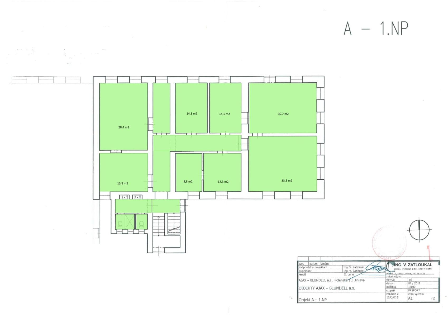 Prenájom kancelárie 396 m², Polenská, Jihlava, Kraj Vysočina Prenájom kancelárie 396 m², Polenská, Jihlava, Kraj Vysočina