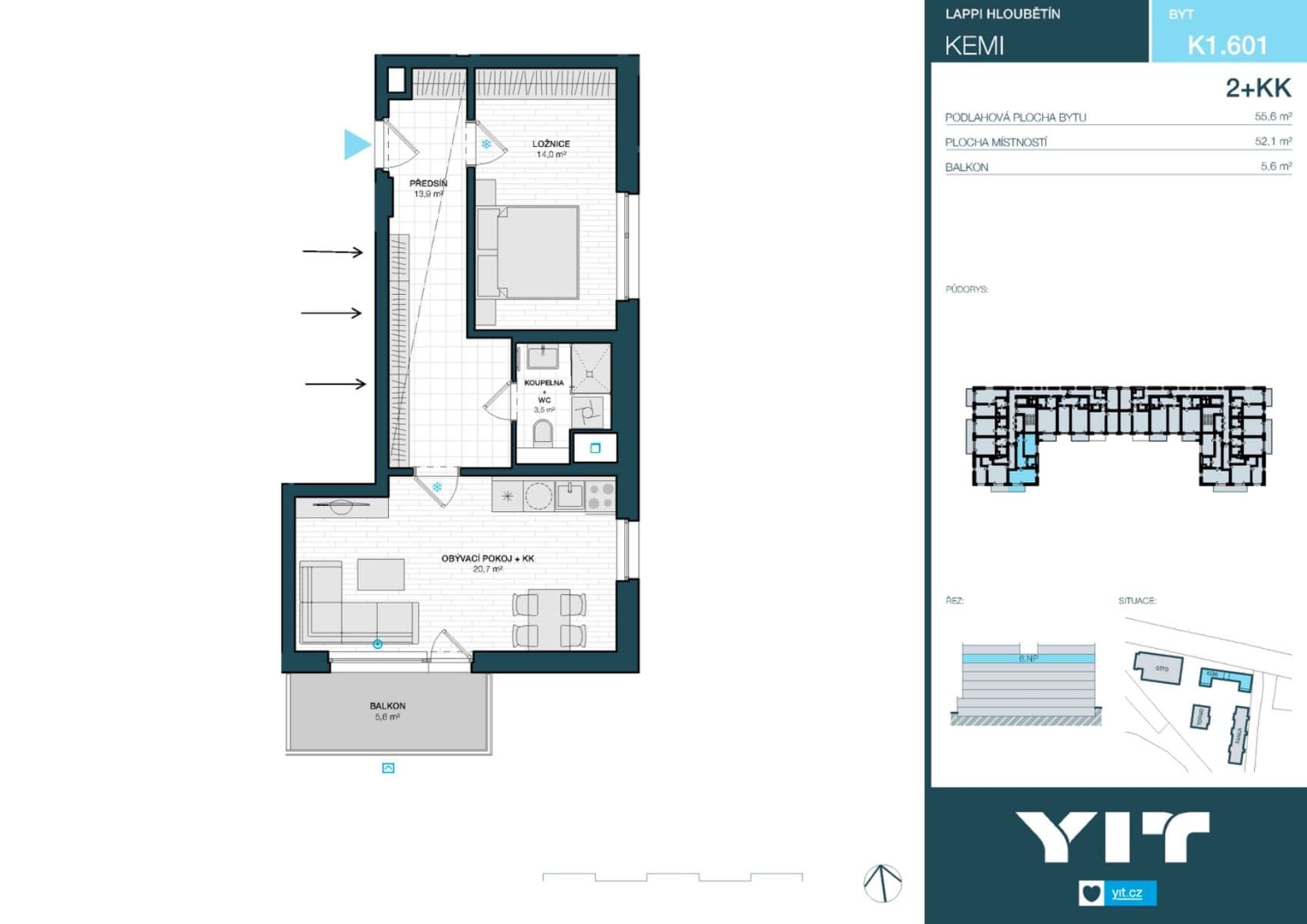Prenájom bytu 2-izbový 56 m², Kolbenova, Praha, Praha Prenájom bytu 2-izbový 56 m², Kolbenova, Praha, Praha