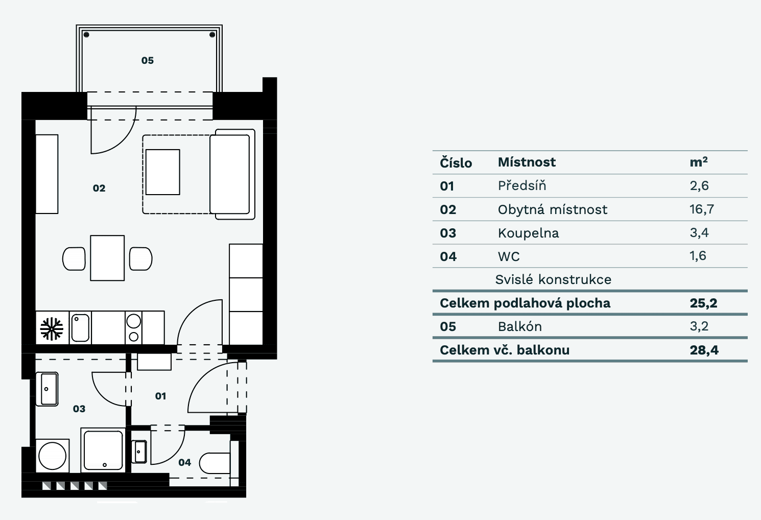 Predaj bytu 1-izbový 25 m², Bratislavská, Brno, Jihomoravský kraj Predaj bytu 1-izbový 25 m², Bratislavská, Brno, Jihomoravský kraj