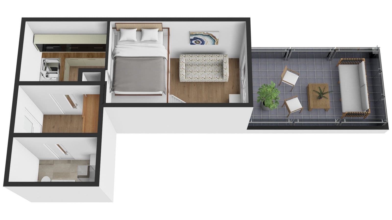 Prenájom bytu 1-izbový 28 m², Malkovského, Praha, Praha Prenájom bytu 1-izbový 28 m², Malkovského, Praha, Praha