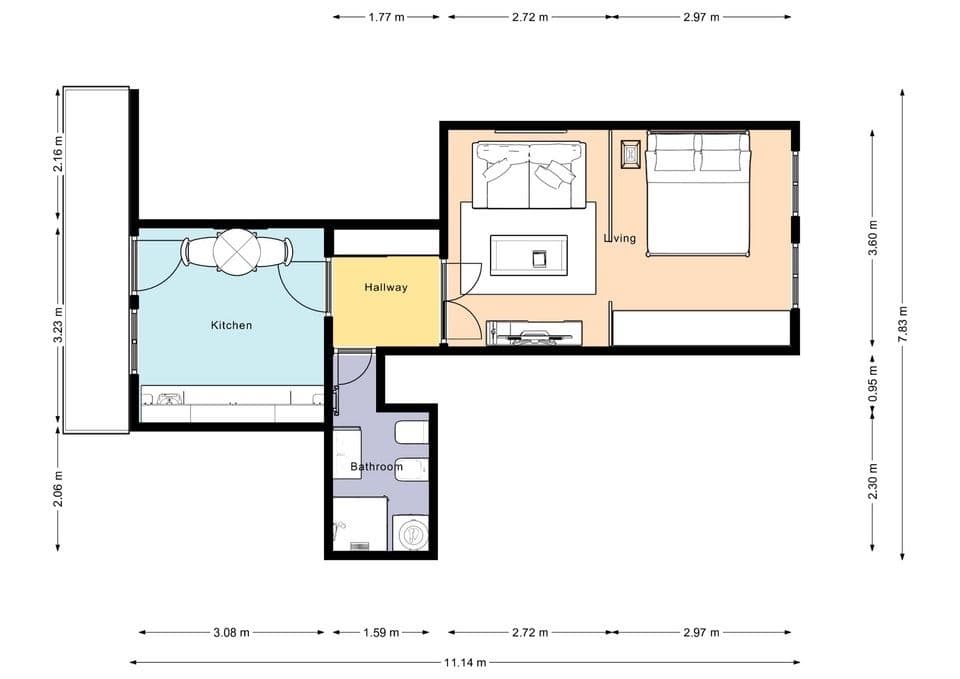 Prenájom bytu 1-izbový 45 m², Plzeňská, Praha, Praha Prenájom bytu 1-izbový 45 m², Plzeňská, Praha, Praha