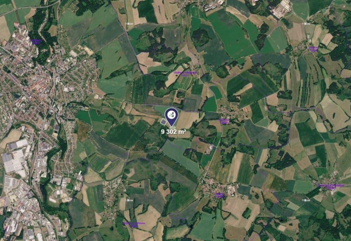 Predaj pozemku 9.302 m², Pelhřimov, Kraj Vysočina Predaj pozemku 9.302 m², Pelhřimov, Kraj Vysočina