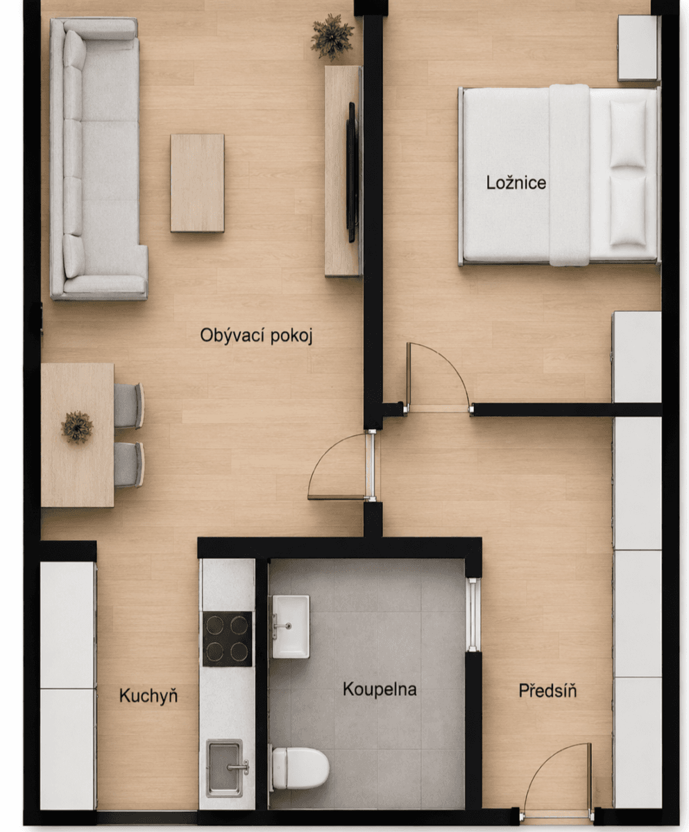 Predaj bytu 2-izbový 47 m², Galandova, Praha, Praha Predaj bytu 2-izbový 47 m², Galandova, Praha, Praha