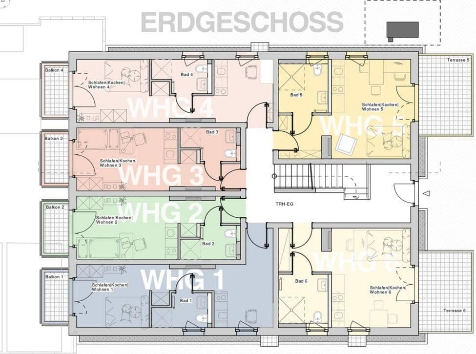 Prenájom bytu 1-izbový 27 m², Cappeler Str. 34, Marburg, Hesensko Prenájom bytu 1-izbový 27 m², Cappeler Str. 34, Marburg, Hesensko