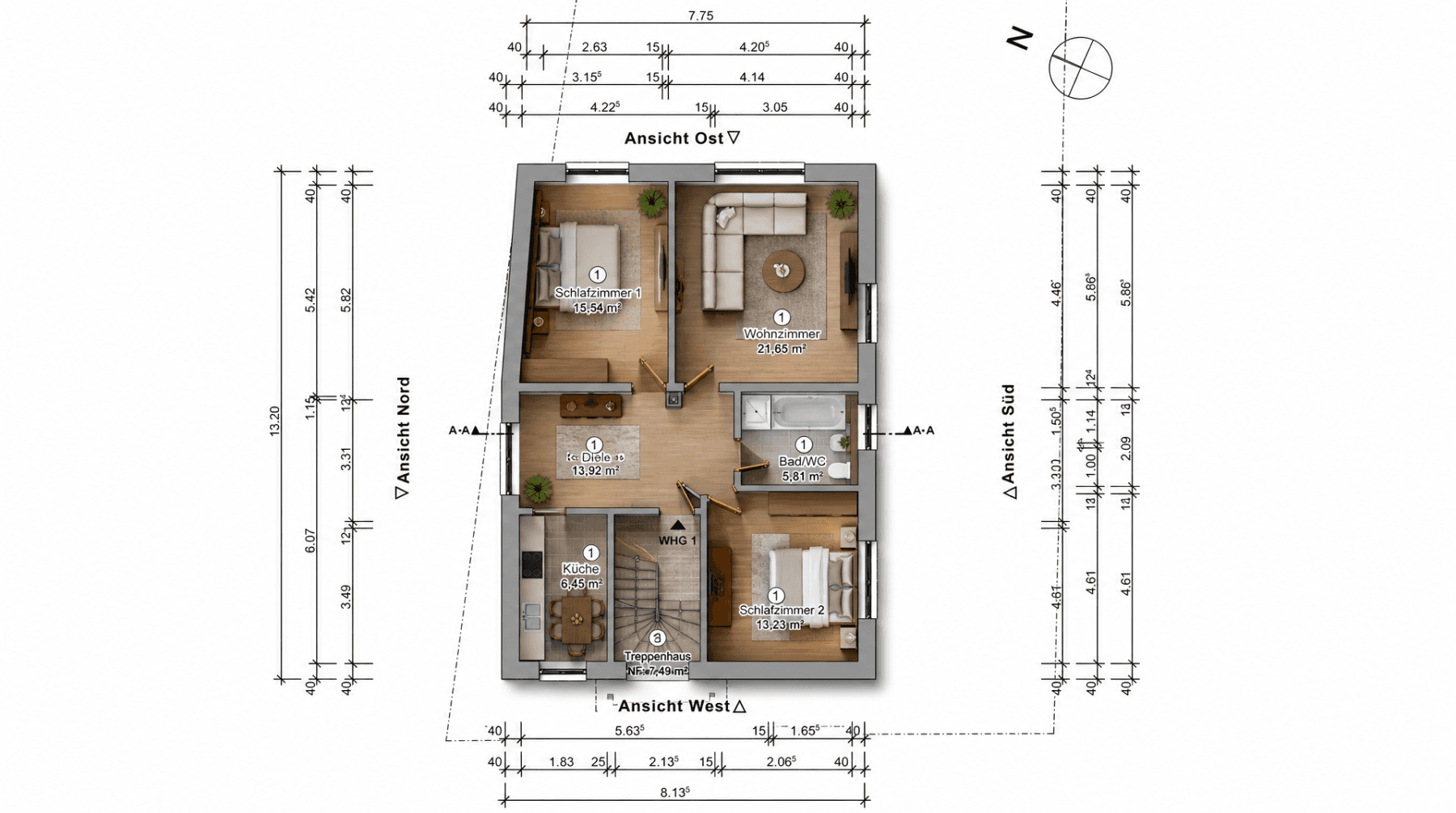 Predaj bytu 3-izbový 78 m², Pfinztal, Bádensko-Wurttembersko Predaj bytu 3-izbový 78 m², Pfinztal, Bádensko-Wurttembersko