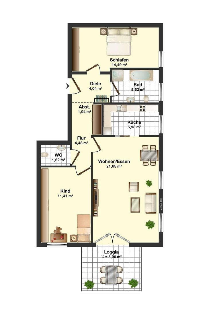 Predaj bytu 3-izbový 73 m², Centa Herker Bogen 3, München, Bavorsko Predaj bytu 3-izbový 73 m², Centa Herker Bogen 3, München, Bavorsko
