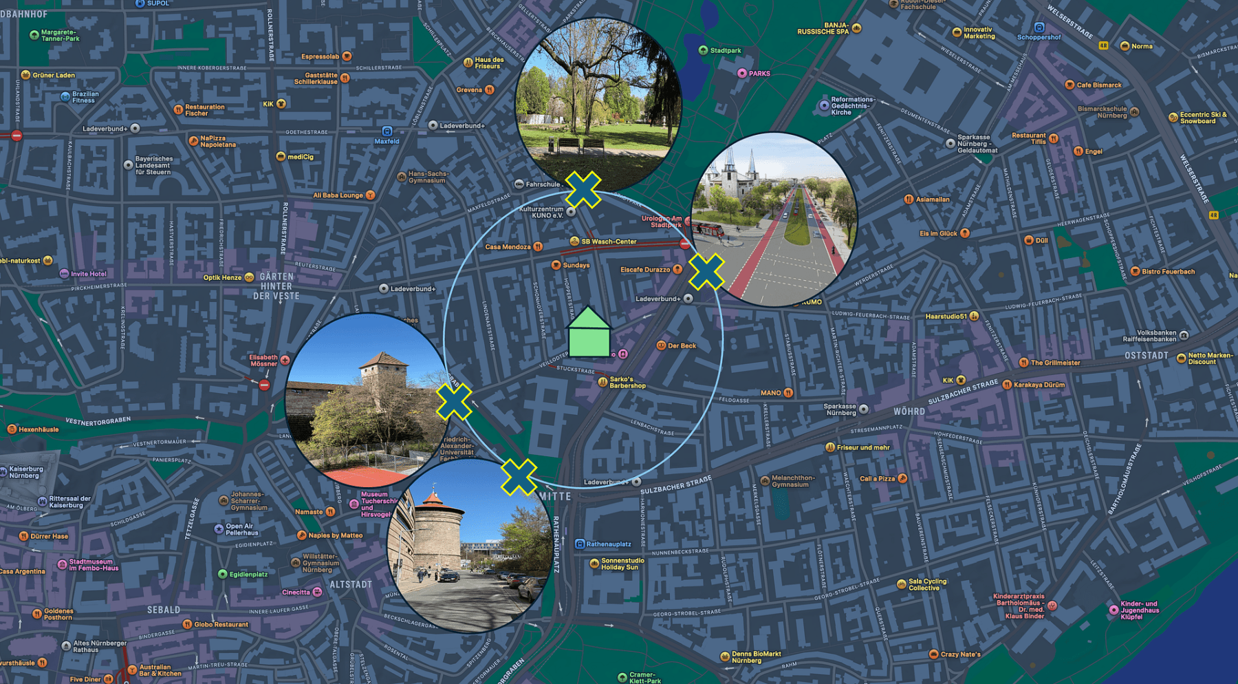 Prenájom bytu 4-izbový 121 m², Stuckstrasse 5, Nürnberg, Bavorsko Prenájom bytu 4-izbový 121 m², Stuckstrasse 5, Nürnberg, Bavorsko