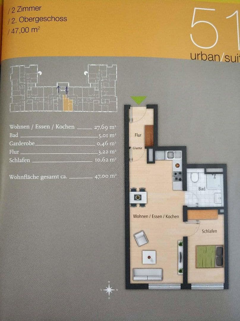 Prenájom bytu 2-izbový 47 m², Zeppelinstraße 10, Erlangen, Bavorsko Prenájom bytu 2-izbový 47 m², Zeppelinstraße 10, Erlangen, Bavorsko