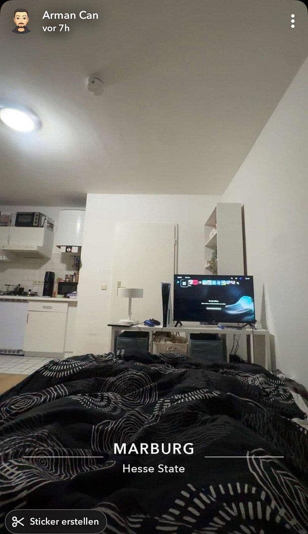 Prenájom bytu 1-izbový 29 m², Marburg, Hesensko Prenájom bytu 1-izbový 29 m², Marburg, Hesensko