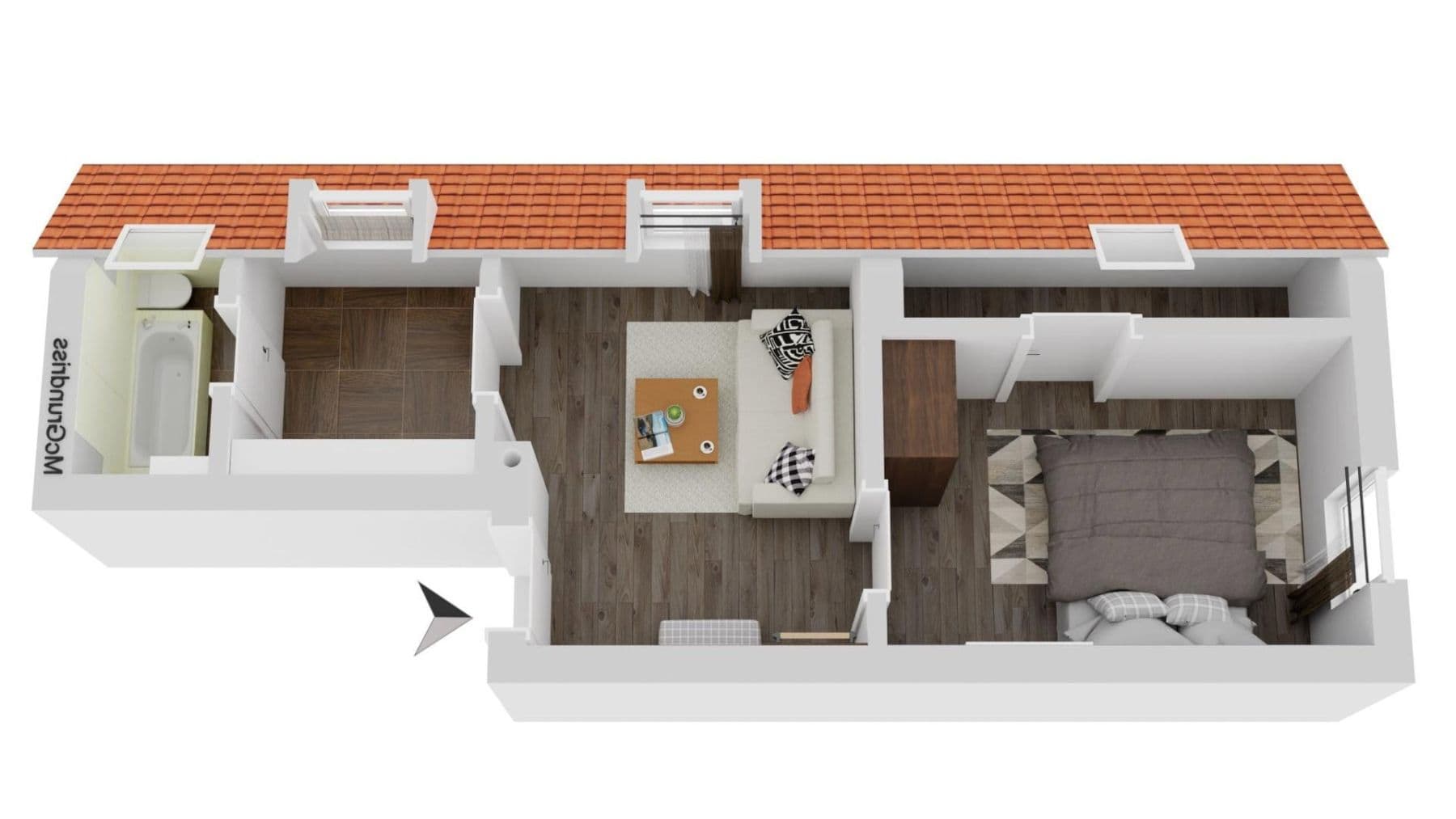 Prenájom bytu 2-izbový 40 m², Wiesloch, Bádensko-Wurttembersko Prenájom bytu 2-izbový 40 m², Wiesloch, Bádensko-Wurttembersko