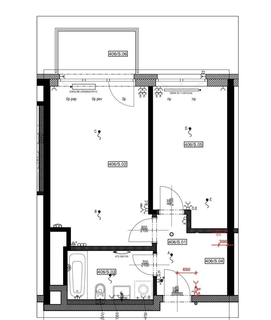 Prenájom bytu 2-izbový 49 m², Pod Harfou, Praha, Praha Prenájom bytu 2-izbový 49 m², Pod Harfou, Praha, Praha