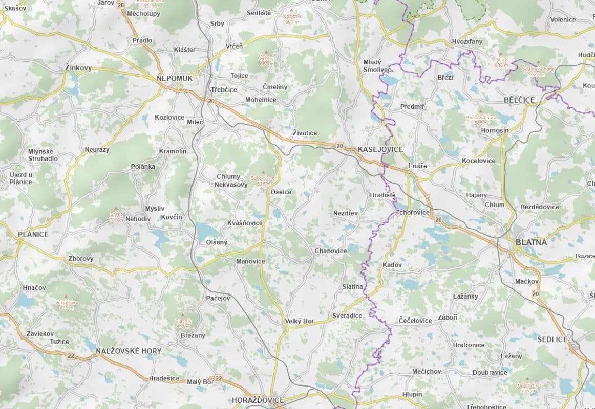 Predaj pozemku 5.050 m², Oselce, Plzeňský kraj Predaj pozemku 5.050 m², Oselce, Plzeňský kraj