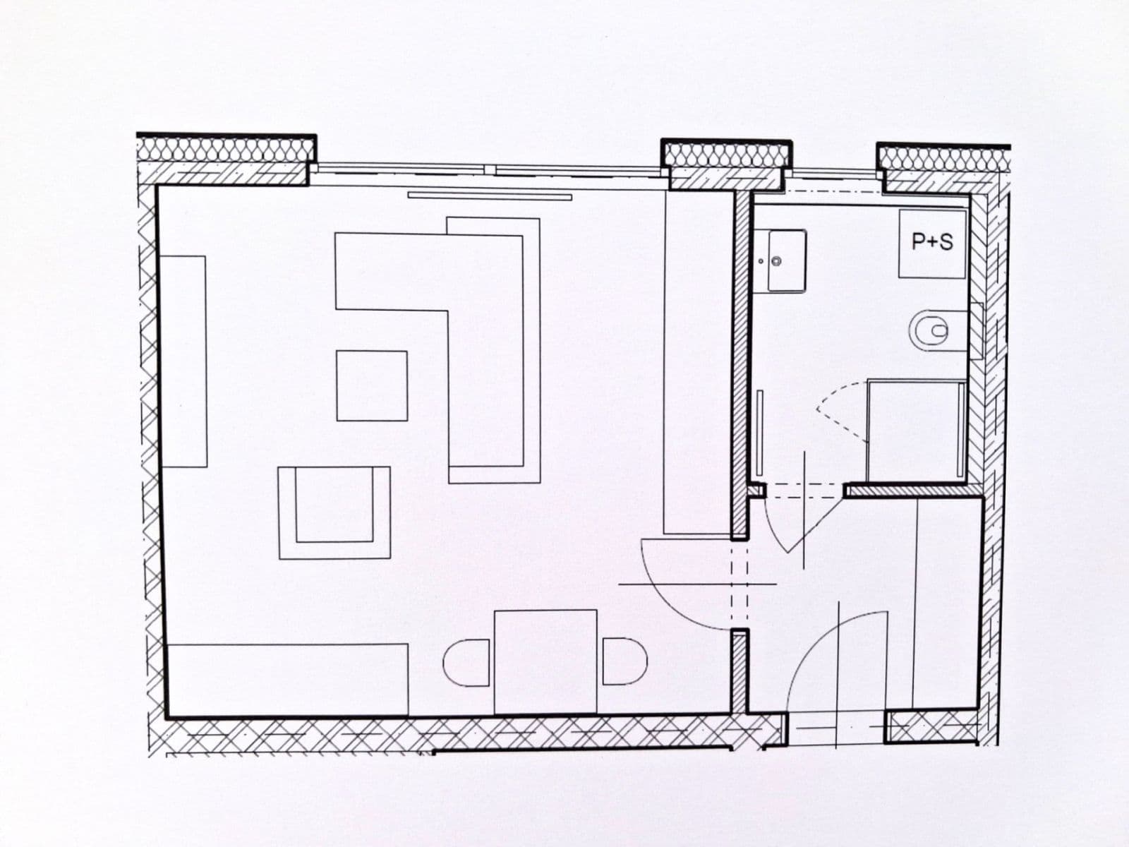 Prenájom bytu 1-izbový 32 m², Práčská, Praha, Praha Prenájom bytu 1-izbový 32 m², Práčská, Praha, Praha