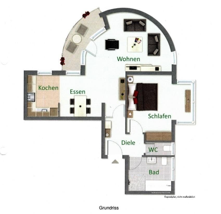 Prenájom bytu 2-izbový 71 m², Leverkusen-Wiesdorf, Severné Porýnie - Westfálsko Prenájom bytu 2-izbový 71 m², Leverkusen-Wiesdorf, Severné Porýnie - Westfálsko