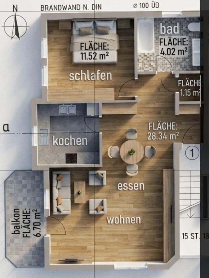 Predaj bytu 2-izbový 72 m², Waldsee, Porýnie-Falcko Predaj bytu 2-izbový 72 m², Waldsee, Porýnie-Falcko