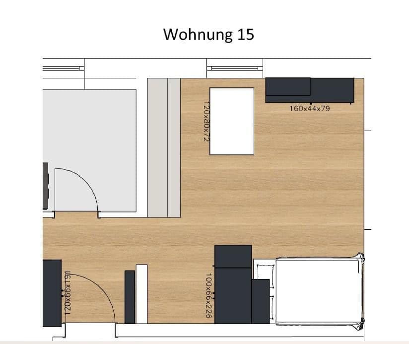 Prenájom bytu 1-izbový 30 m², Cappeler Str. 34, Marburg, Hesensko Prenájom bytu 1-izbový 30 m², Cappeler Str. 34, Marburg, Hesensko