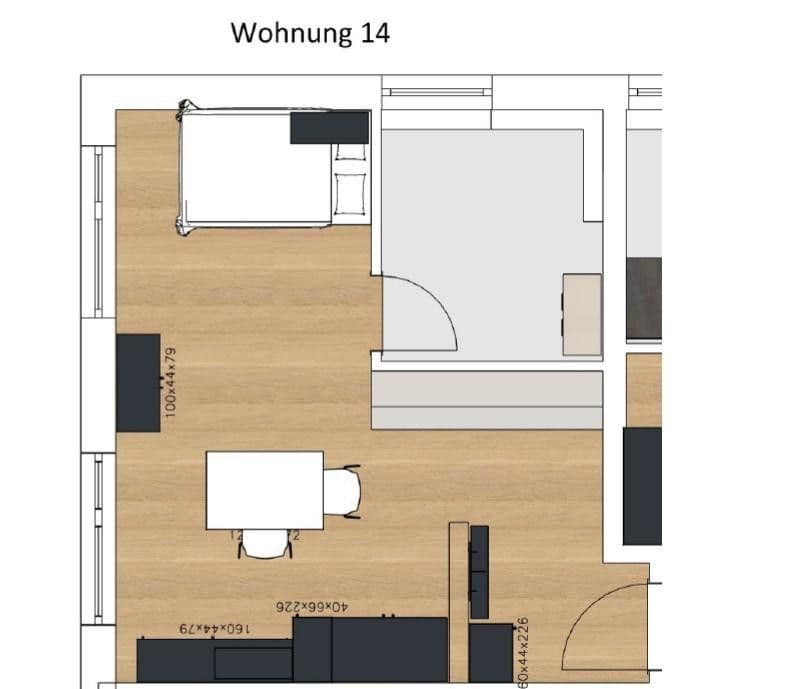 Prenájom bytu 1-izbový 30 m², Cappeler Str. 34, Marburg, Hesensko Prenájom bytu 1-izbový 30 m², Cappeler Str. 34, Marburg, Hesensko