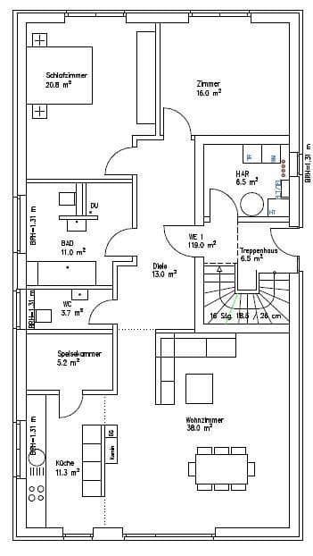 Prenájom domu 225 m², pozemek 1.214 m², Holstenniendorf, Šlezvicko-Holštajnsko Prenájom domu 225 m², pozemek 1.214 m², Holstenniendorf, Šlezvicko-Holštajnsko