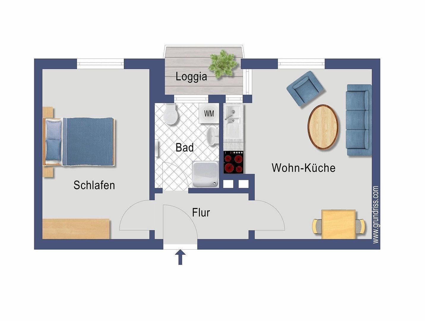 Prenájom bytu 2-izbový 43 m², Linkstraße 9, München, Bavorsko Prenájom bytu 2-izbový 43 m², Linkstraße 9, München, Bavorsko