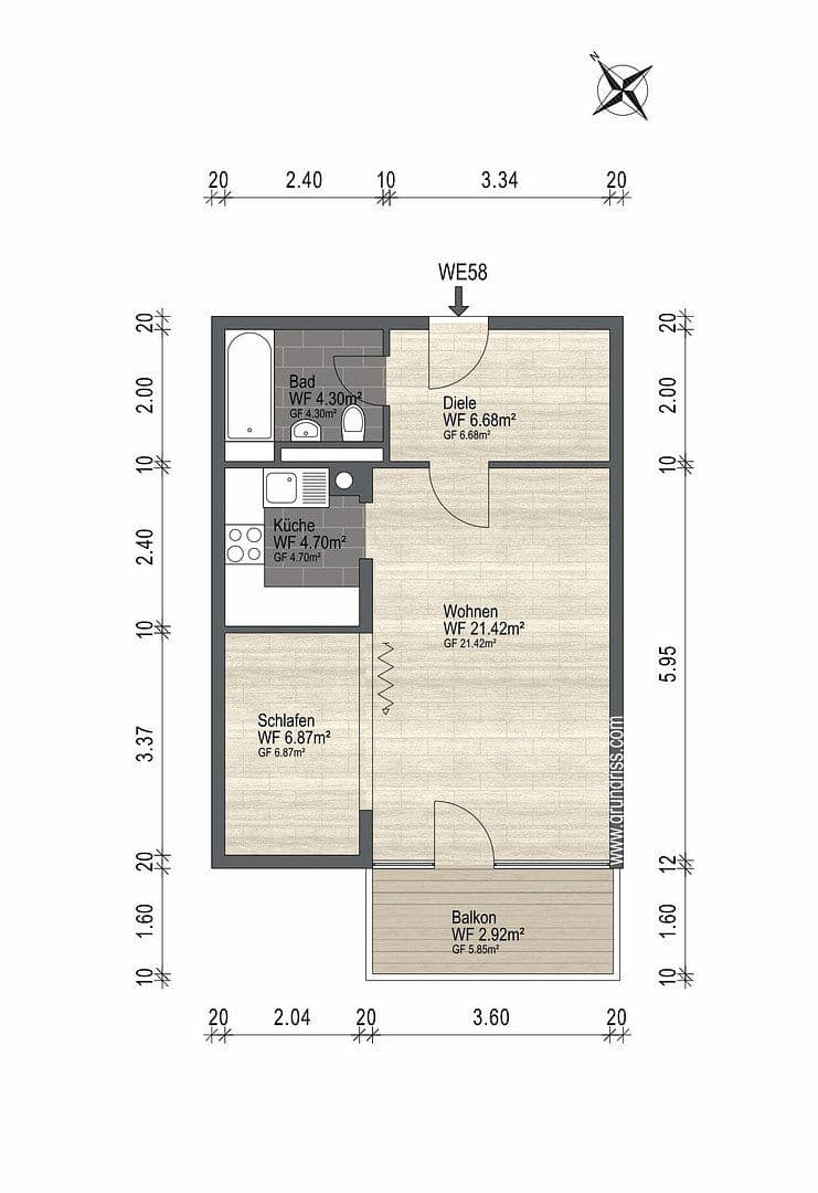 Predaj bytu 1-izbový 47 m², München, Bavorsko Predaj bytu 1-izbový 47 m², München, Bavorsko