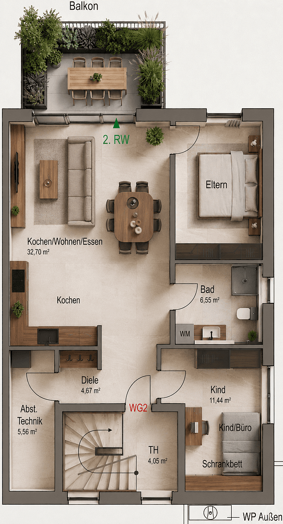 Prenájom bytu 3-izbový 77 m², Rottweil, Bádensko-Wurttembersko Prenájom bytu 3-izbový 77 m², Rottweil, Bádensko-Wurttembersko