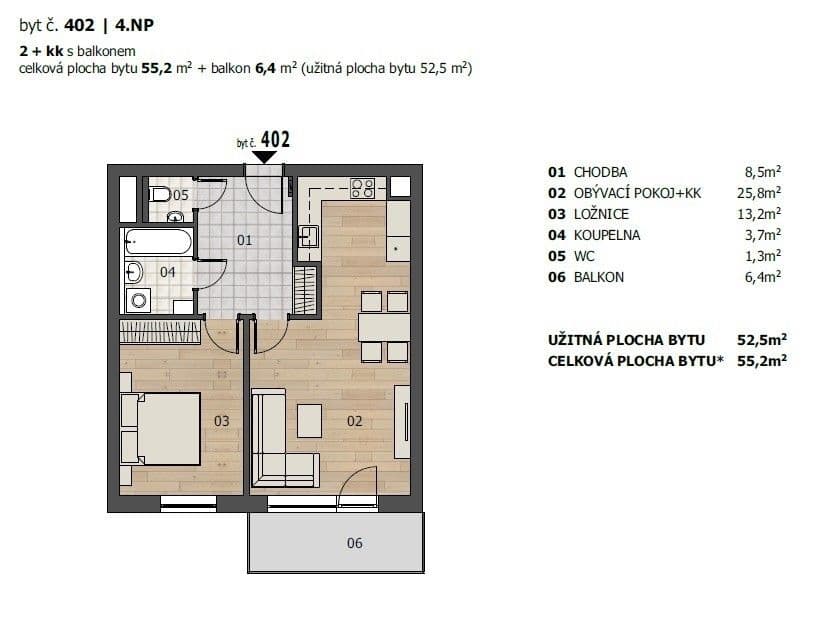 Prenájom bytu 2-izbový 55 m², Studentská, Plzeň, Plzeňský kraj Prenájom bytu 2-izbový 55 m², Studentská, Plzeň, Plzeňský kraj