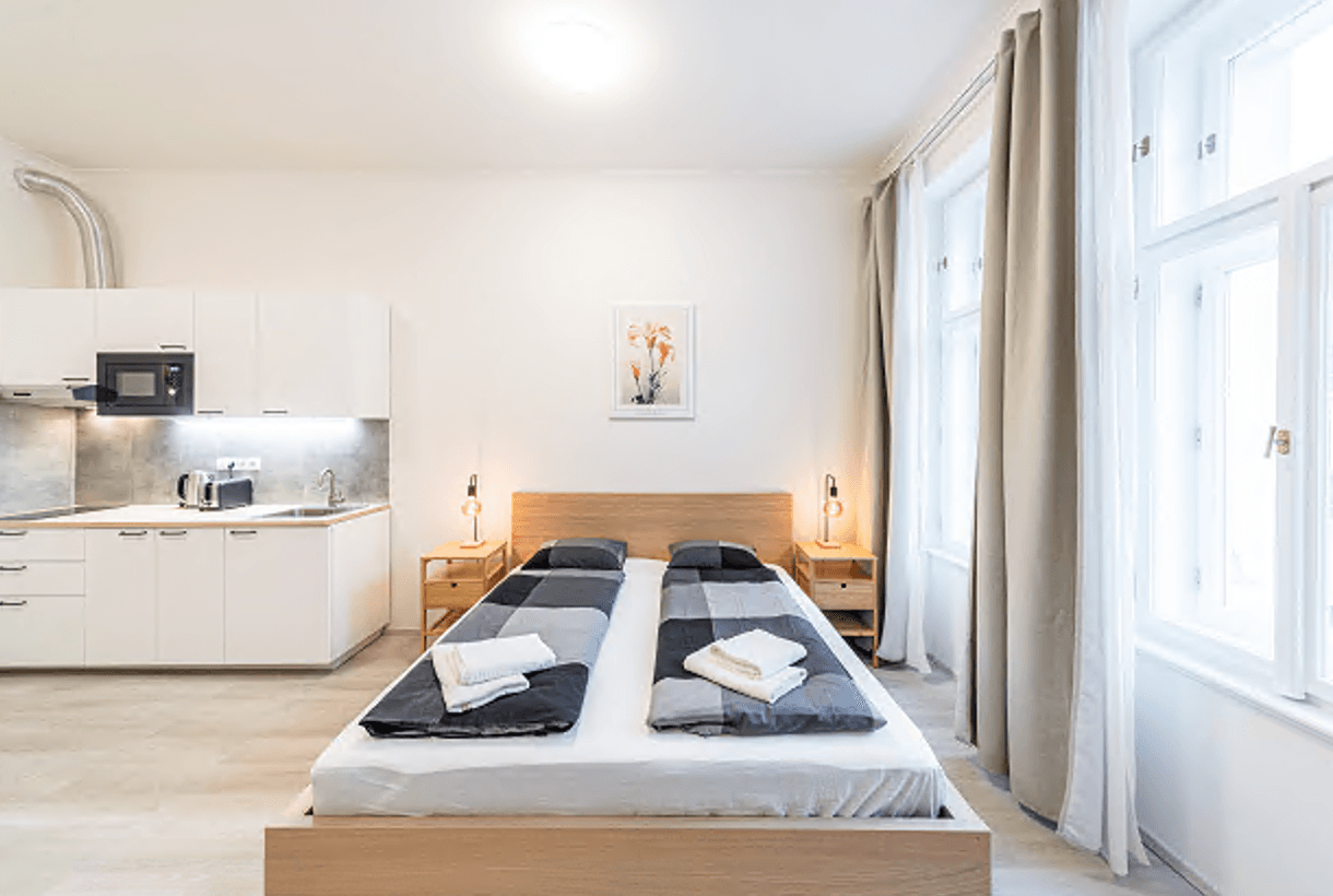 Prenájom bytu 1-izbový 40 m², Bořivojova, Praha, Praha Prenájom bytu 1-izbový 40 m², Bořivojova, Praha, Praha