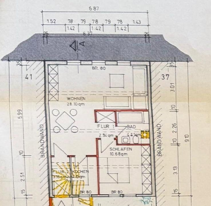 Prenájom bytu 2-izbový 54 m², Langgasse 39 / Karl-Kellner-Ring 18, Wetzlar, Hesensko Prenájom bytu 2-izbový 54 m², Langgasse 39 / Karl-Kellner-Ring 18, Wetzlar, Hesensko