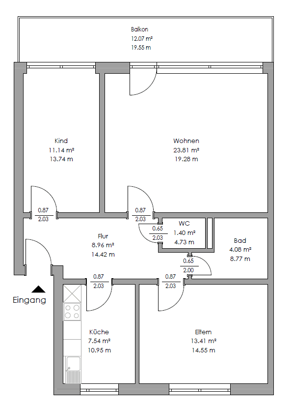 Predaj bytu 3-izbový 78 m², Lotte, Severné Porýnie - Westfálsko Predaj bytu 3-izbový 78 m², Lotte, Severné Porýnie - Westfálsko