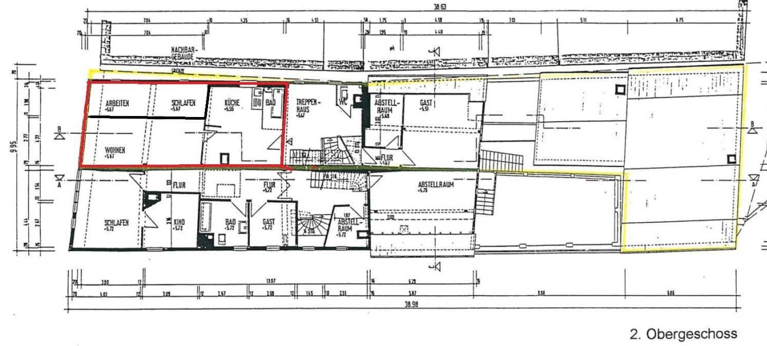 Prenájom bytu 2-izbový 61 m², Kaiserstr. 61, Friedberg (Hessen), Hesensko Prenájom bytu 2-izbový 61 m², Kaiserstr. 61, Friedberg (Hessen), Hesensko
