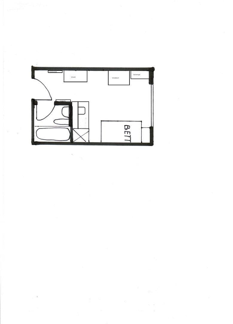 Prenájom bytu 1-izbový 19 m², Kreuzerweg 33, München, Bavorsko Prenájom bytu 1-izbový 19 m², Kreuzerweg 33, München, Bavorsko