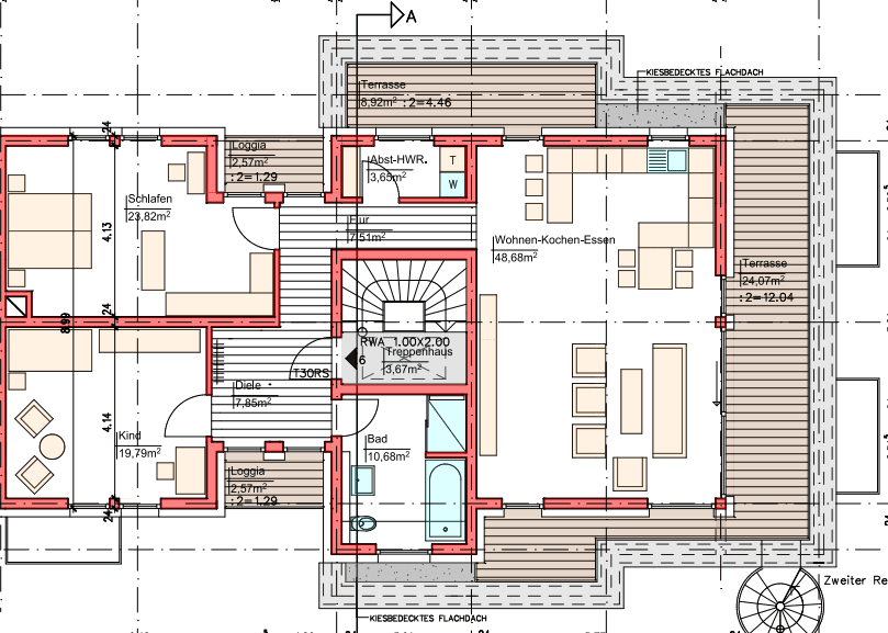 Prenájom bytu 3-izbový 140 m², Bollendorfer Str. 34 f, Echternacherbrück, Porýnie-Falcko Prenájom bytu 3-izbový 140 m², Bollendorfer Str. 34 f, Echternacherbrück, Porýnie-Falcko