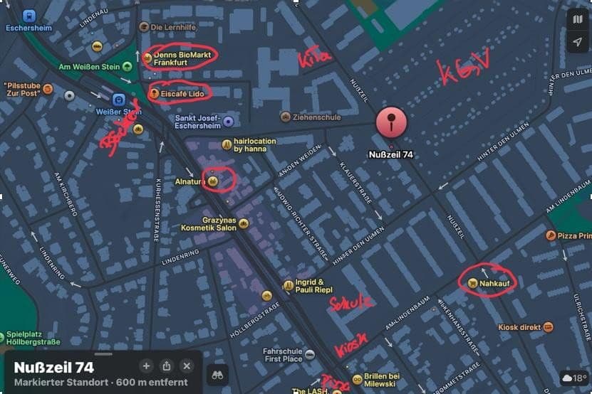 Prenájom bytu 3-izbový 90 m², Nusszeil 74, Frankfurt, Hesensko Prenájom bytu 3-izbový 90 m², Nusszeil 74, Frankfurt, Hesensko