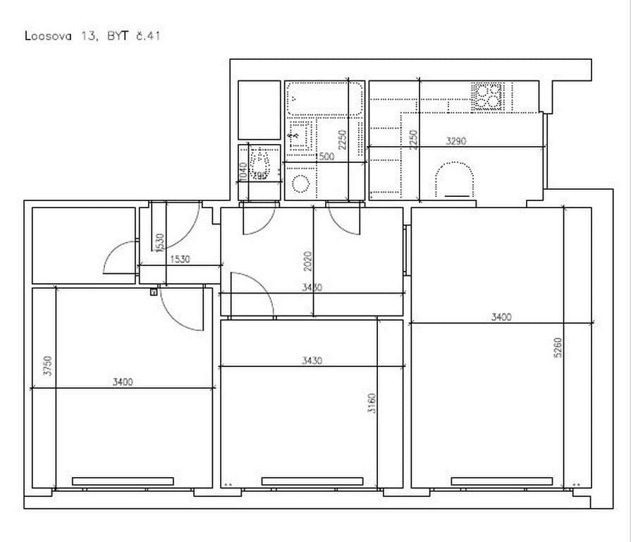 Prenájom bytu 3-izbový 67 m², Loosova, Brno, Jihomoravský kraj Prenájom bytu 3-izbový 67 m², Loosova, Brno, Jihomoravský kraj