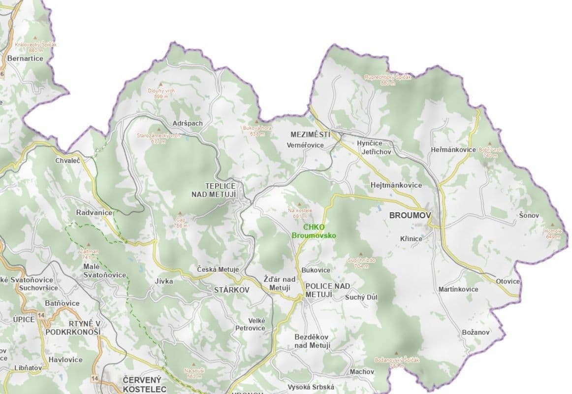 Predaj pozemku 3.612 m², Meziměstí, Královéhradecký kraj Predaj pozemku 3.612 m², Meziměstí, Královéhradecký kraj