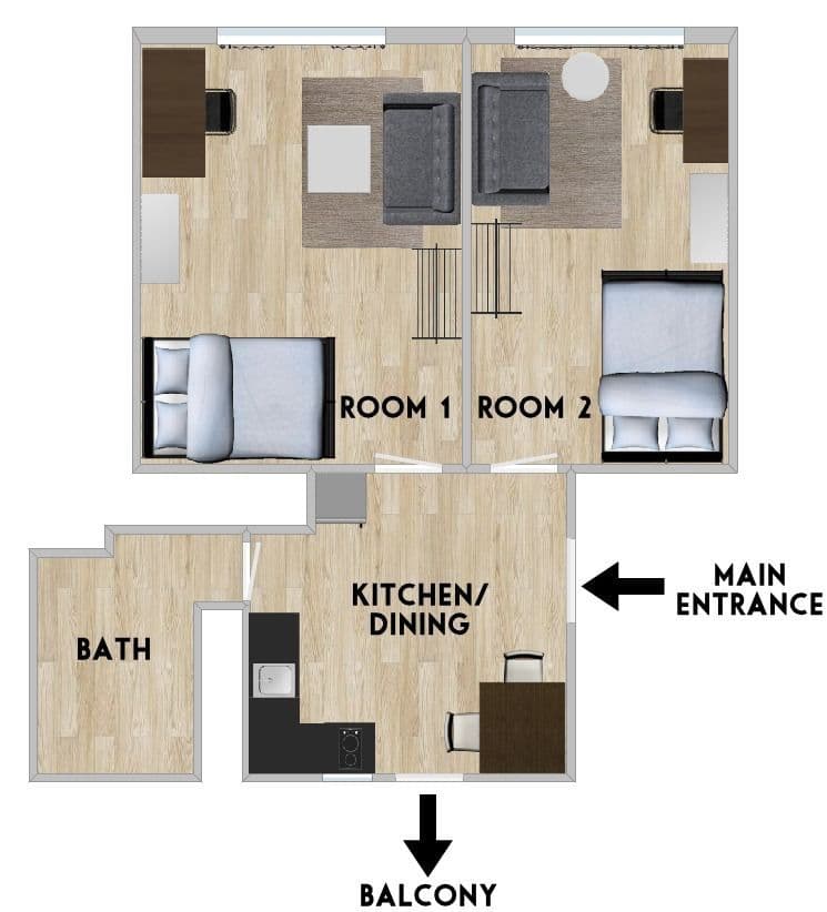 Prenájom bytu 2-izbový 50 m², Argentinská, Praha, Praha Prenájom bytu 2-izbový 50 m², Argentinská, Praha, Praha