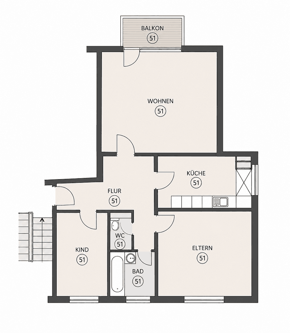 Predaj bytu 3-izbový 71 m², Sulzbach/Saar, Sársko Predaj bytu 3-izbový 71 m², Sulzbach/Saar, Sársko