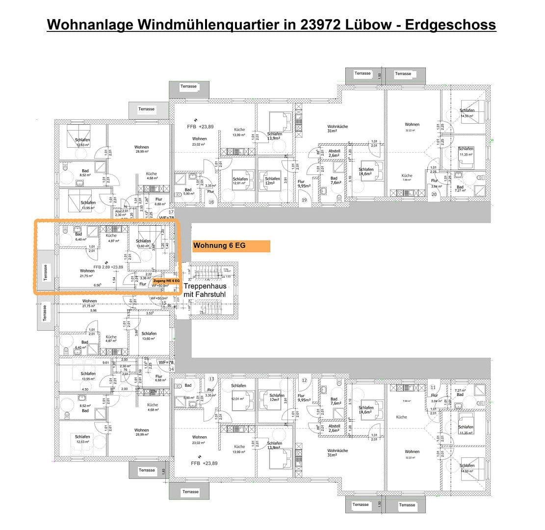 Prenájom bytu 2-izbový 55 m², Windmühlenweg 4b, Lübow, Meklenbursko-Predpomoransko Prenájom bytu 2-izbový 55 m², Windmühlenweg 4b, Lübow, Meklenbursko-Predpomoransko