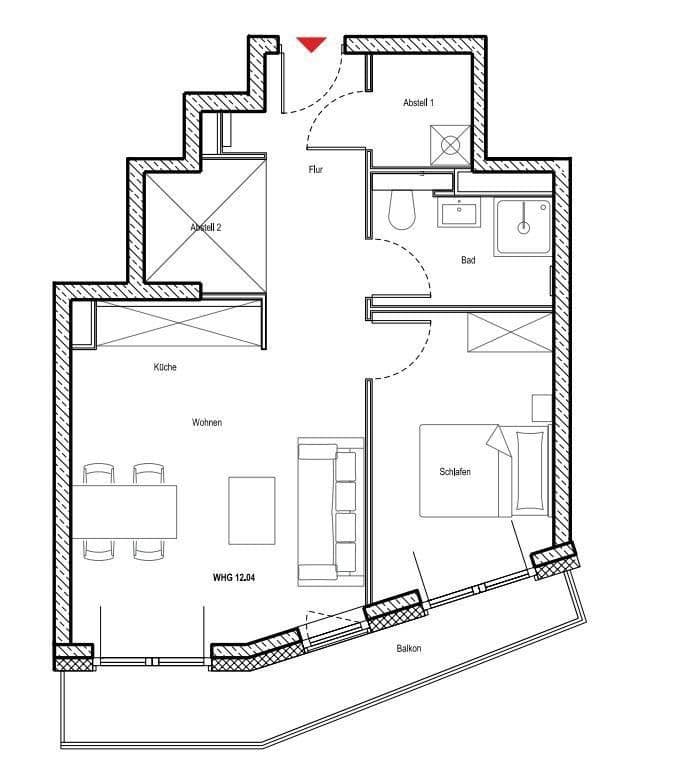 Prenájom bytu 2-izbový 55 m², Hamburg, Hamburg Prenájom bytu 2-izbový 55 m², Hamburg, Hamburg
