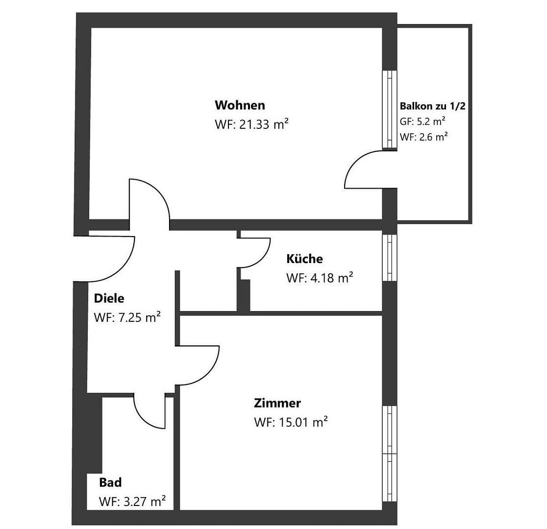 Predaj bytu 2-izbový 54 m², München, Bavorsko Predaj bytu 2-izbový 54 m², München, Bavorsko