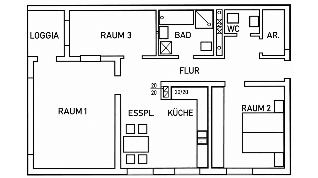 Predaj bytu 3-izbový 84 m², Maisstraße 32, Duisburg, Severné Porýnie - Westfálsko Predaj bytu 3-izbový 84 m², Maisstraße 32, Duisburg, Severné Porýnie - Westfálsko
