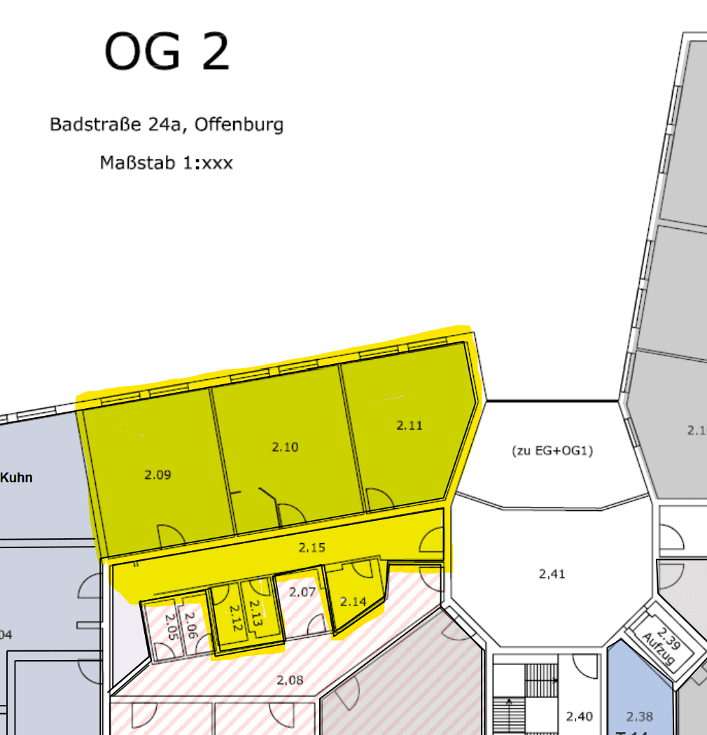Prenájom kancelárie 112 m², Badstraße 24a, Offenburg, Bádensko-Wurttembersko Prenájom kancelárie 112 m², Badstraße 24a, Offenburg, Bádensko-Wurttembersko