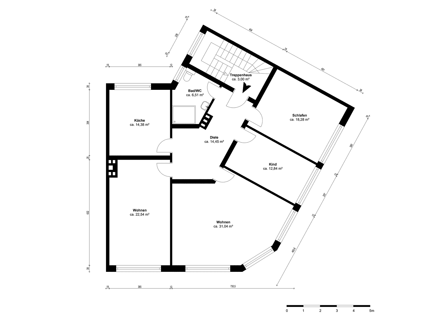 Prenájom bytu 4-izbový 120 m², Dellstraße 1a, Duisburg, Severné Porýnie - Westfálsko Prenájom bytu 4-izbový 120 m², Dellstraße 1a, Duisburg, Severné Porýnie - Westfálsko