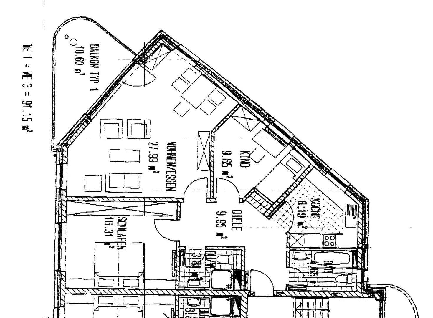 Prenájom bytu 3-izbový 91 m², Bielefelder Straße 7, Herne, Severné Porýnie - Westfálsko Prenájom bytu 3-izbový 91 m², Bielefelder Straße 7, Herne, Severné Porýnie - Westfálsko