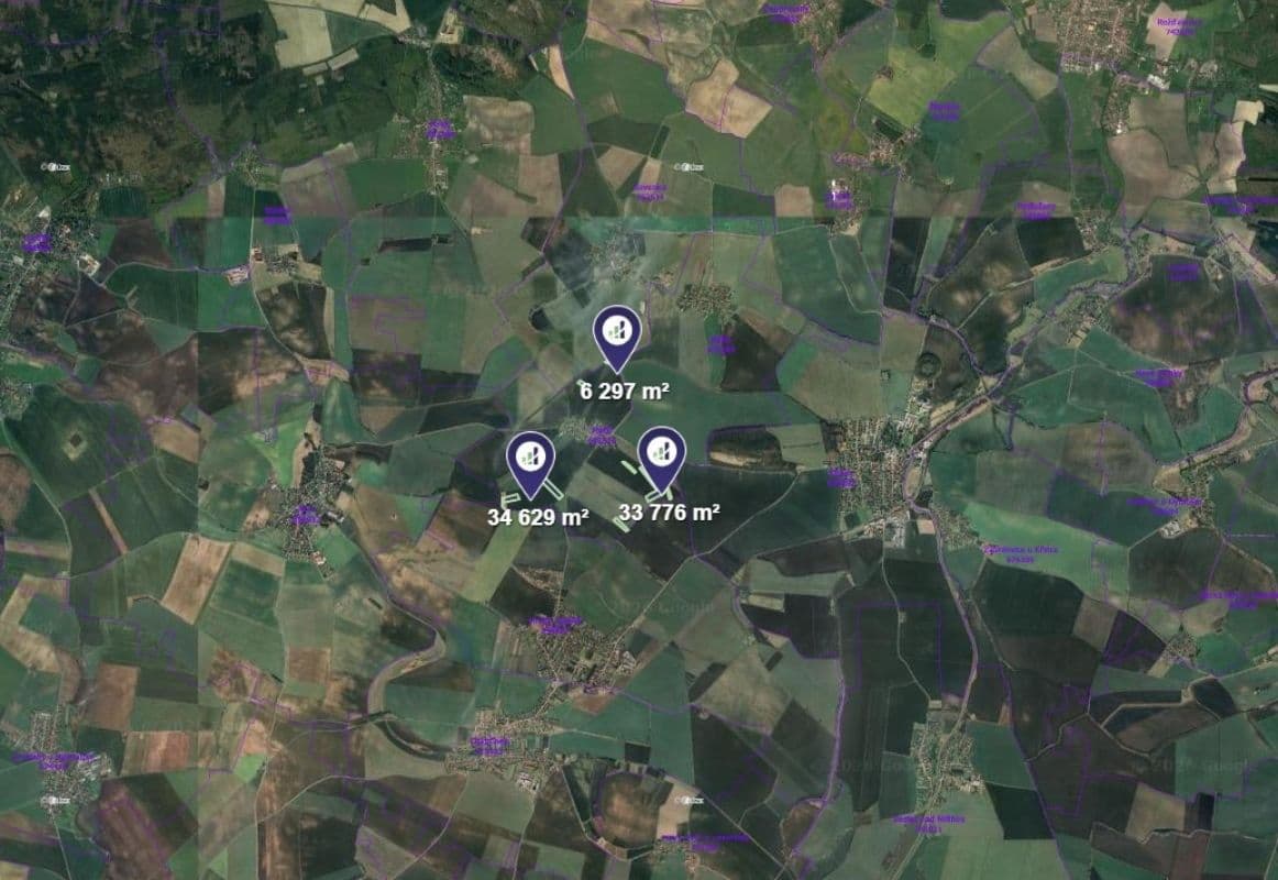 Predaj pozemku 74.702 m², Křinec, Středočeský kraj Predaj pozemku 74.702 m², Křinec, Středočeský kraj