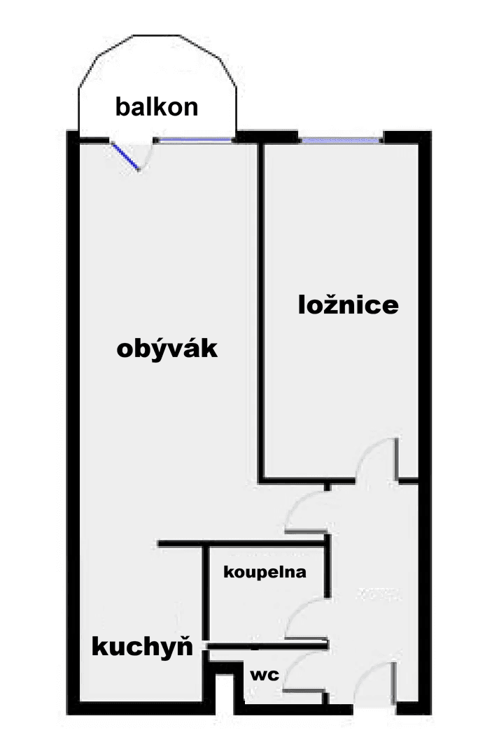Prenájom bytu 2-izbový 54 m², U Louky, Praha, Praha Prenájom bytu 2-izbový 54 m², U Louky, Praha, Praha